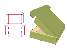 翻盖盒,飞机盒,包装纸箱设计