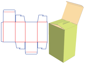 双插盒,异型包装设计,亚瑟锁包装,包装结构设计