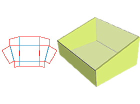 托盘盒,展示盒,异型包装盒设计,展示盒,国际标准箱型