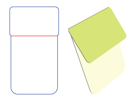 折卡,对折式内卡,包装盒内卡设计